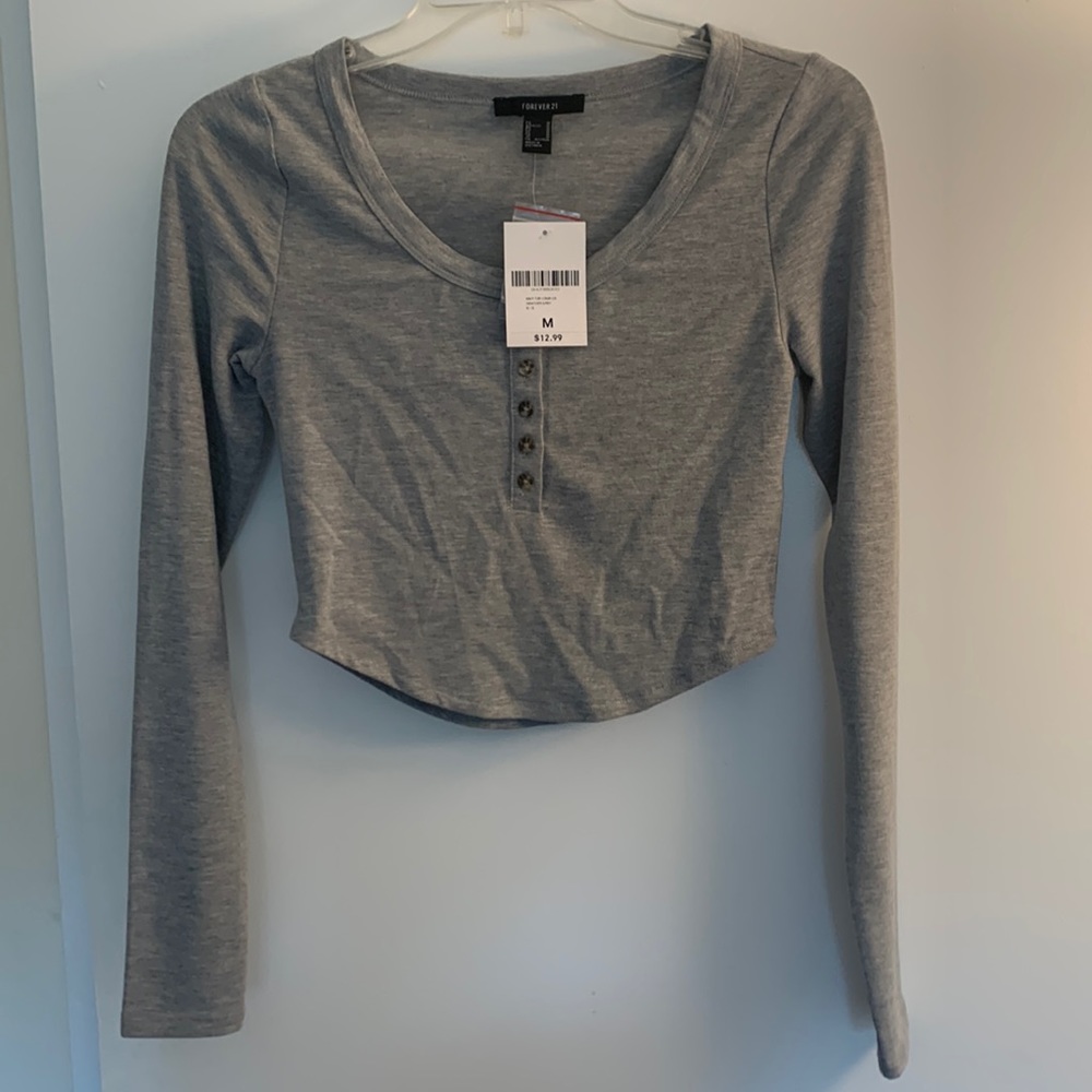 Long Sleeve Crop Top